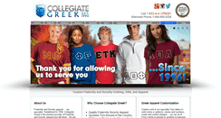 Desktop Screenshot of collegiategreek.com